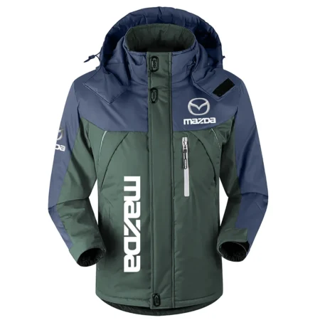 Mazda Exclusive Logo Outdoor Plush Charging Suit Waterproof Windproof Jacket Detachable Hood BLC21525A1MZD
