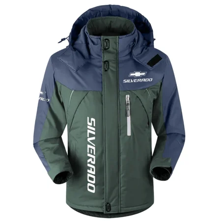 Silverado Exclusive Logo Outdoor Plush Charging Suit Waterproof Windproof Jacket Detachable Hood BLC21525A1SIL