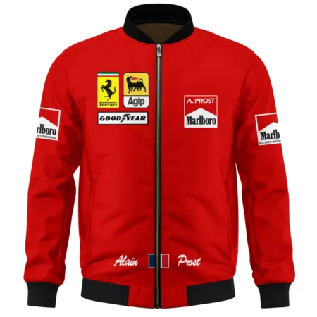 1990 Alain Prost Racing Costume Ferrari F1 Team Bomber BLVAAP070725A02BB