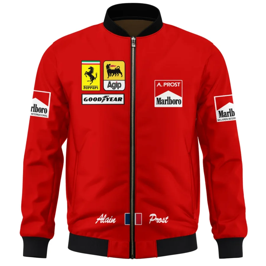 1990 Alain Prost Racing Costume Ferrari F1 Team Bomber BLVAAP070725A02BB