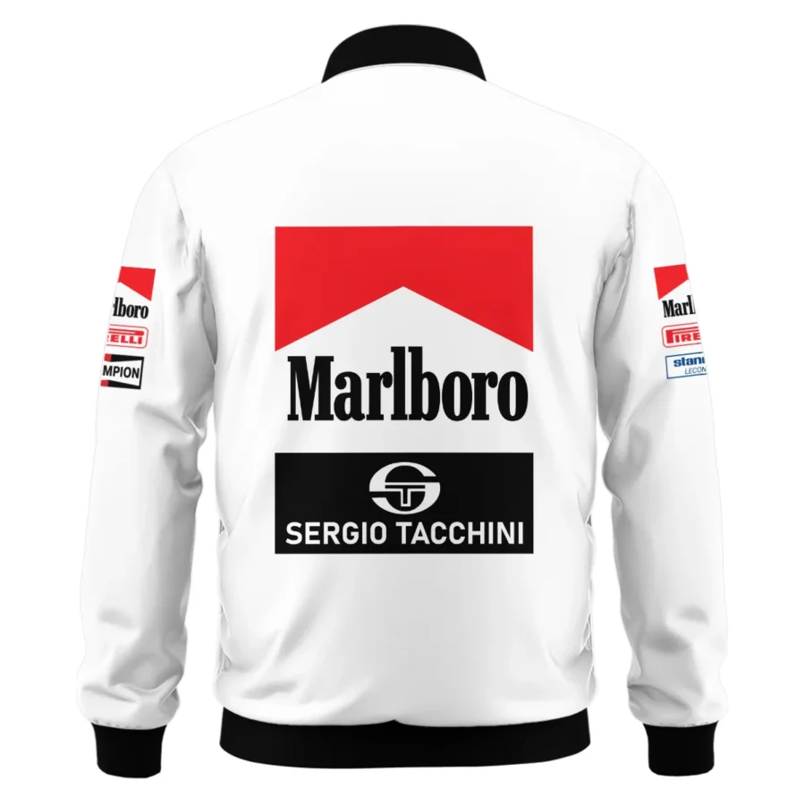 1984 Ayrton Senna Sergio Tacchini Toleman F1 Promotional Team Bomber BL3725A7BB