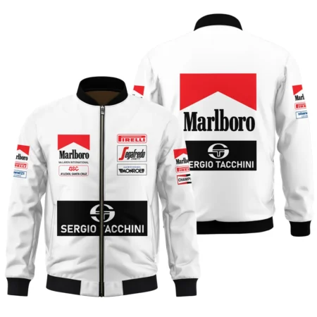 1984 Ayrton Senna Sergio Tacchini Toleman F1 Promotional Team Bomber BL3725A7BB