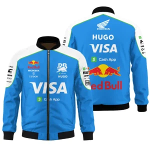 2025 Racing Bulls F1 Race Suit Long Polo Shirt BLVA110725A04RCBLPL