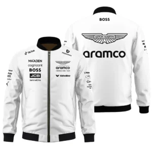 2025 Aston Martin F1 Race Suit Long Polo Shirt BLVA120725A03AMLPL