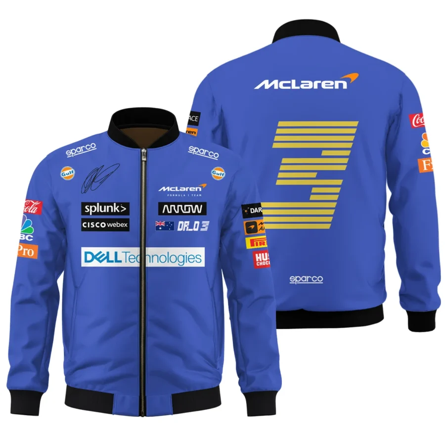 2021 Daniel Ricciardo McLaren F1 Team Race Suit Bomber BLVA180725A03BB
