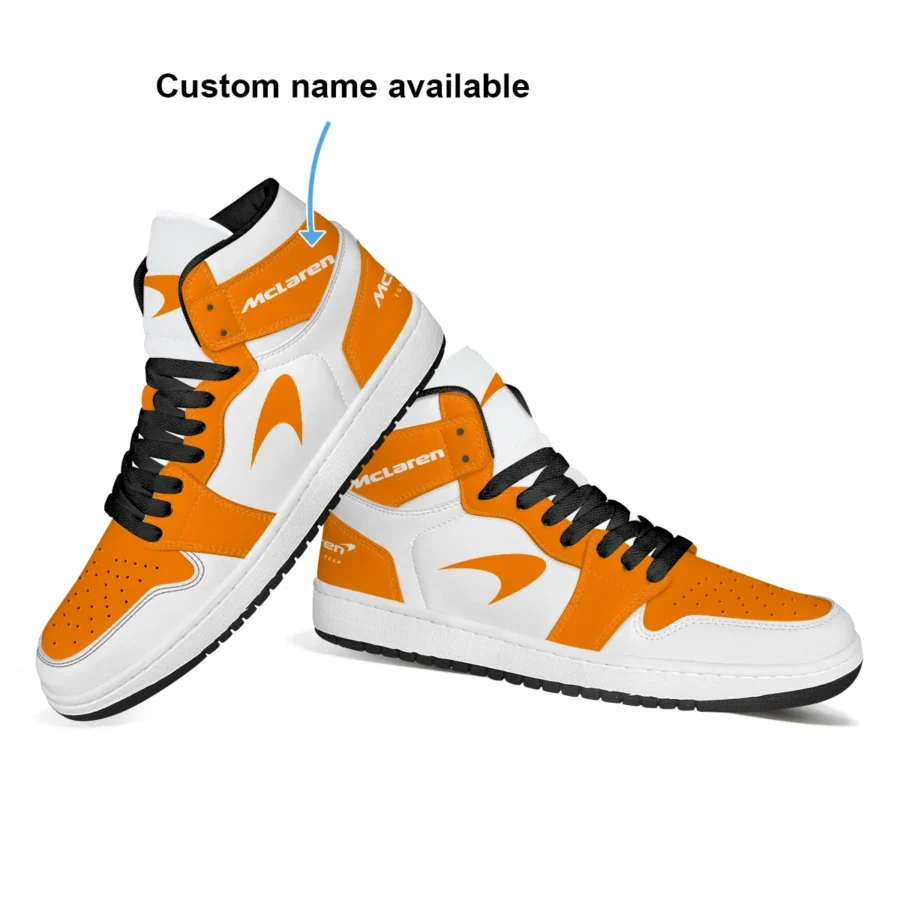 McLaren F1 Exclusive Logo Air Jordan 1 High BLMCL17725A1 - Orange White