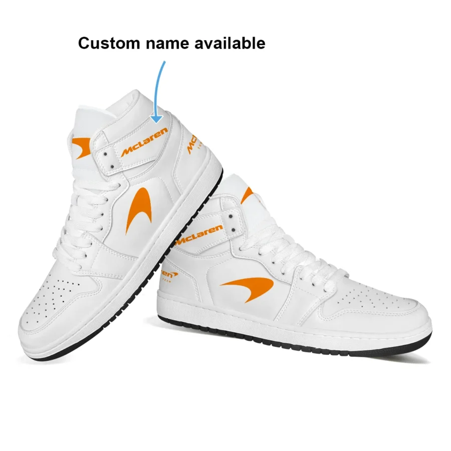 White Custom Shoes Exclusive Logo Air Jordan 1 High BLMCL17725A5