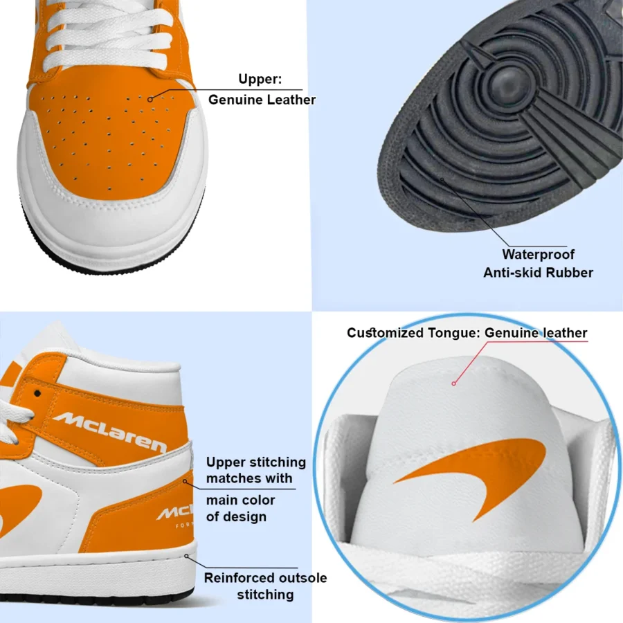 Orange White Custom Shoes Exclusive Logo Air Jordan 1 High BLMCL17725A1