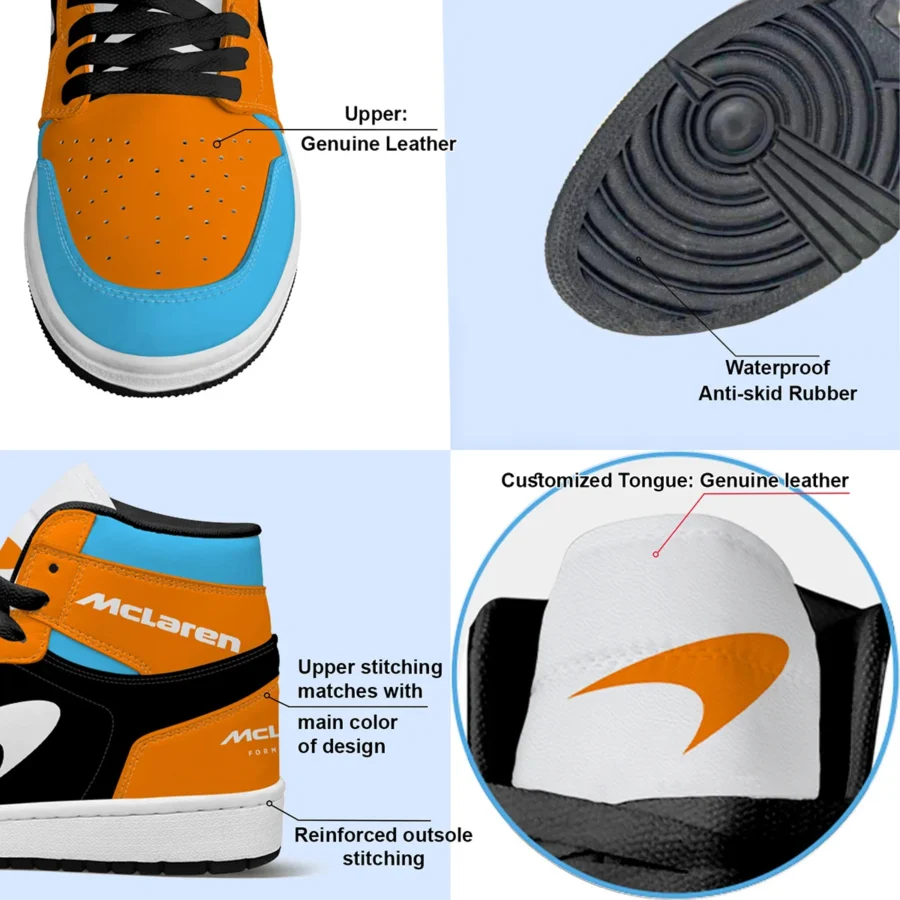 McLaren F1 Exclusive Logo Air Jordan 1 High BLMCL17725A3 - Tri‑Color