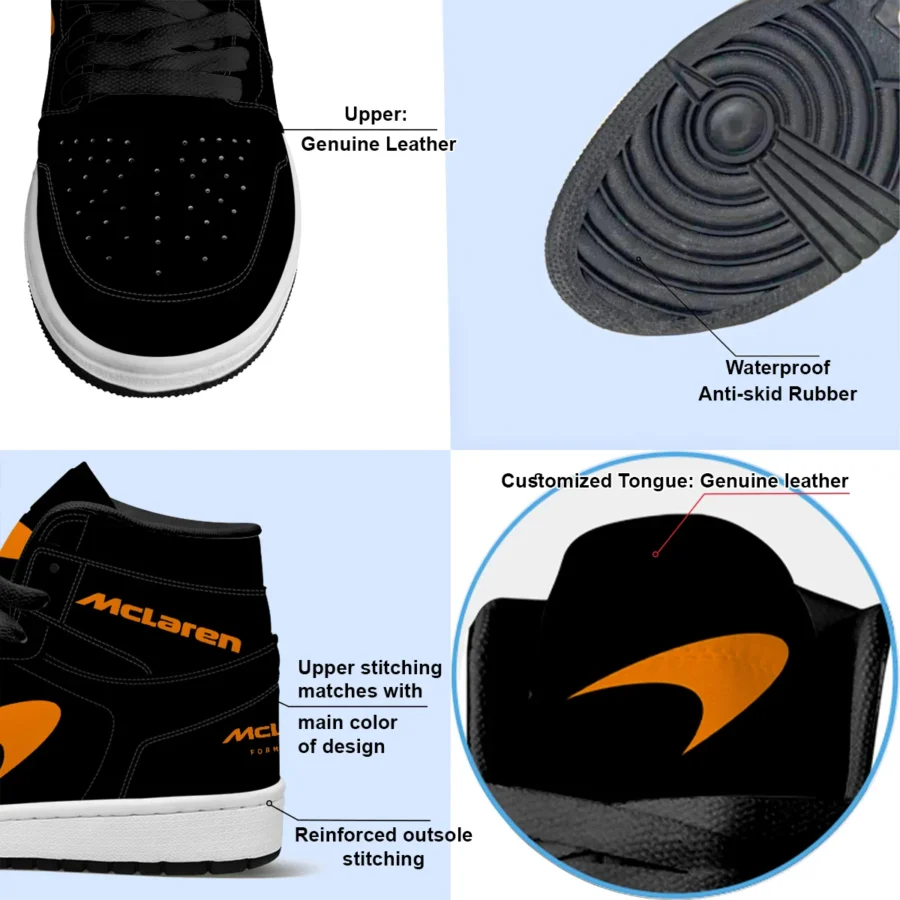 McLaren F1 Exclusive Logo Air Jordan 1 High BLMCL17725A4 - Black