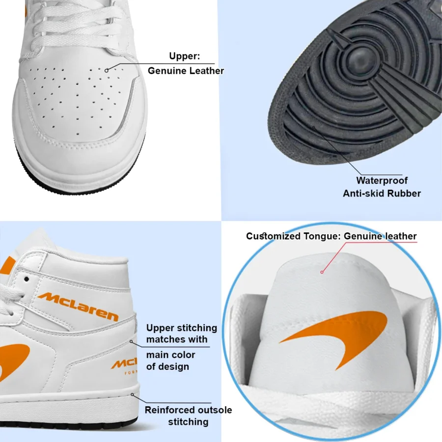 White Custom Shoes Exclusive Logo Air Jordan 1 High BLMCL17725A5