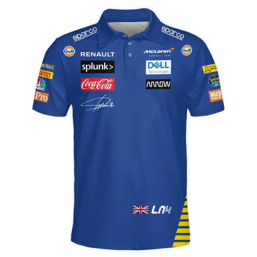 2020 Lando Norris Racing Suit McLaren F1 Polo Shirt BLVALN120825A1PL