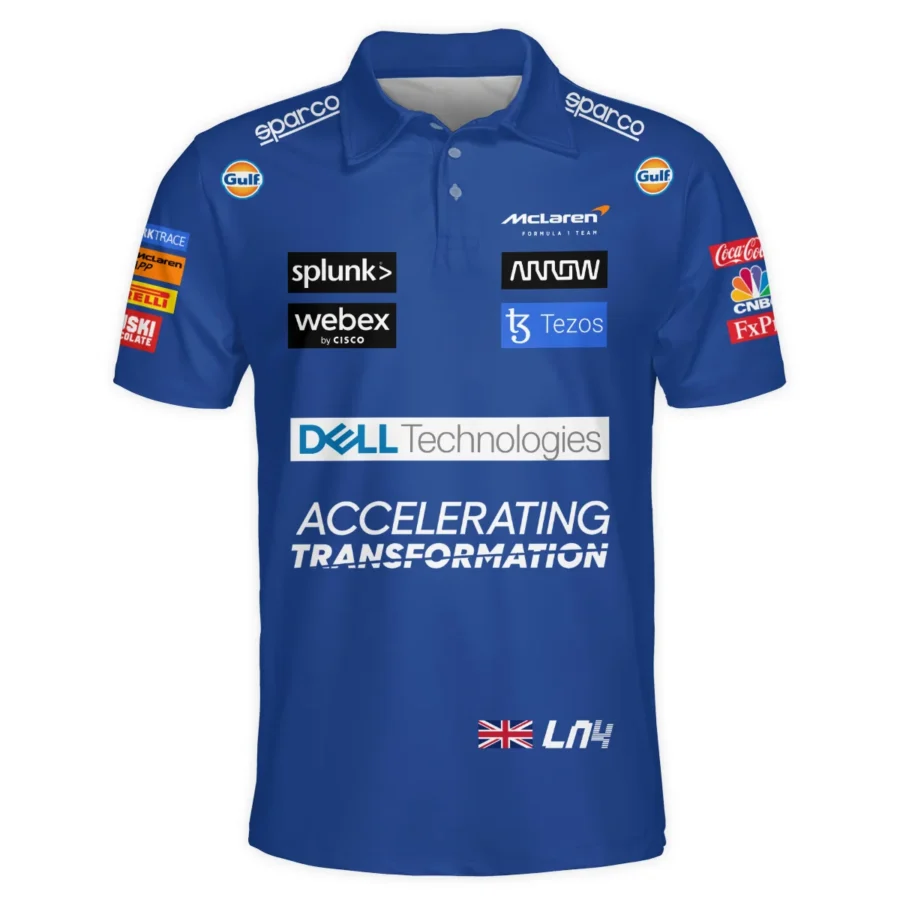 2022 Lando Norris Racing Suit McLaren F1 Polo Shirt BLVALN120825A2PL