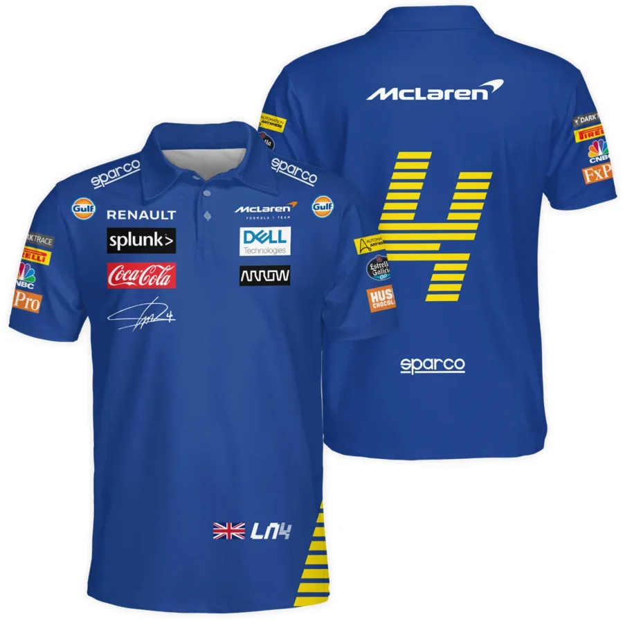 2020 Lando Norris Racing Suit McLaren F1 Polo Shirt BLVALN120825A1PL