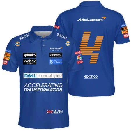 2022 Lando Norris Racing Suit McLaren F1 Polo Shirt BLVALN120825A2PL