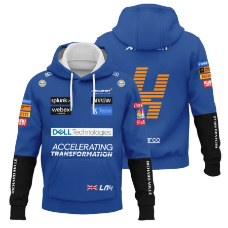 2022 Lando Norris Racing Suit McLaren F1 Hoodie BLVALN120825A2HD