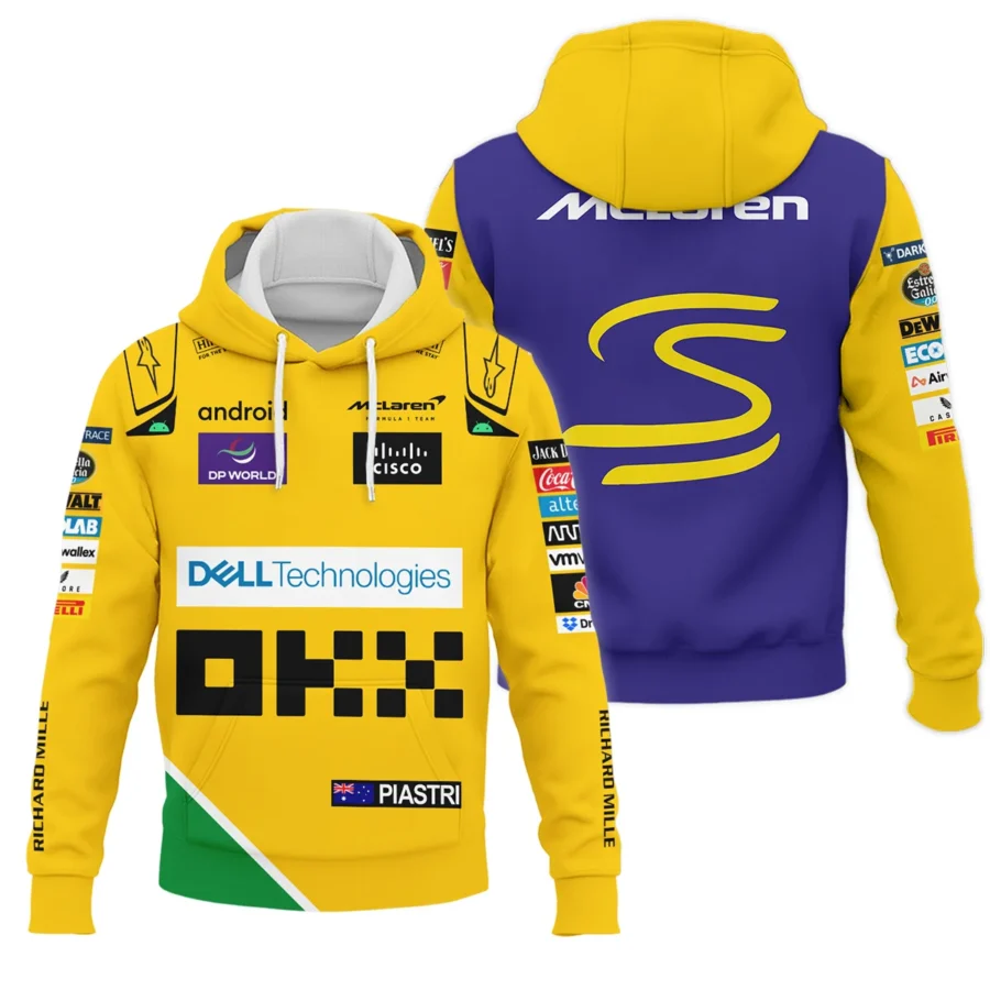 2024 Monaco GP Oscar Piastri Racing Suit McLaren F1 Hoodie BLVAOP150825A6HD