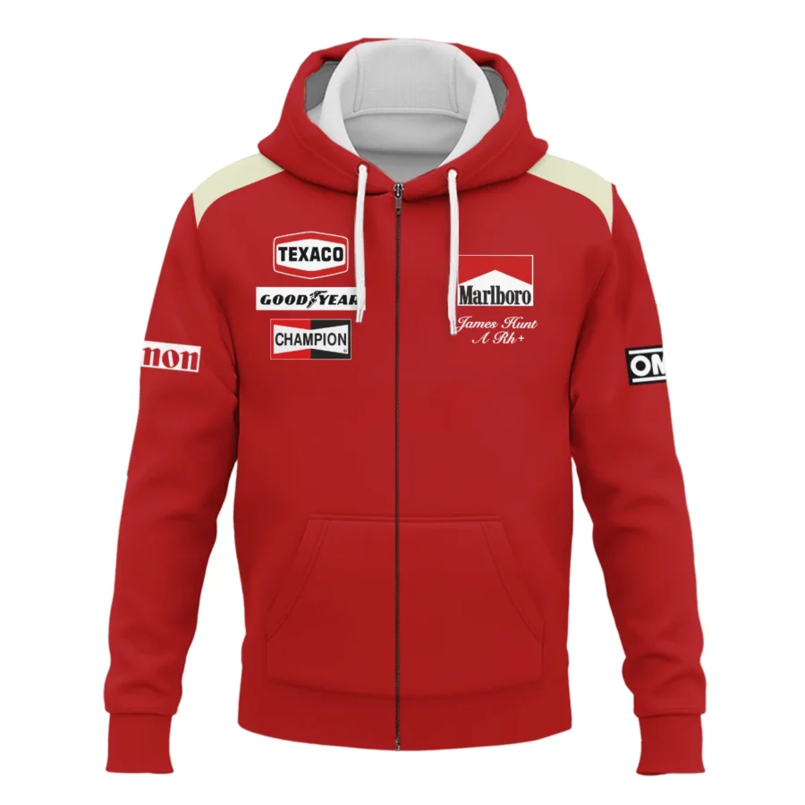 1976 James Hunt Racing Suit McLaren F1 Zipper Hoodie BLVAJHR130825A3ZHD