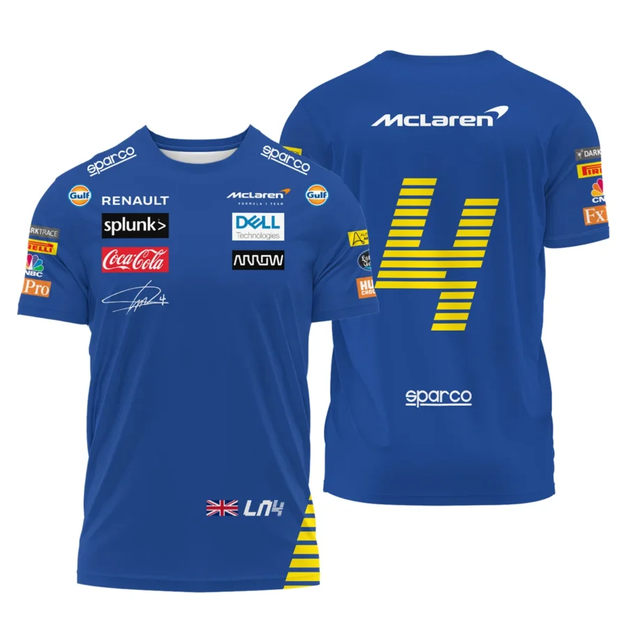 2020 Lando Norris Racing Suit McLaren F1 T-Shirt BLVALN120825A1TS
