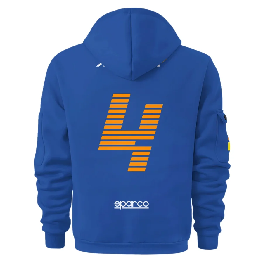 2022 Lando Norris Racing Suit McLaren F1 Hoodie Half Zipper BLVALN120825A2HDF
