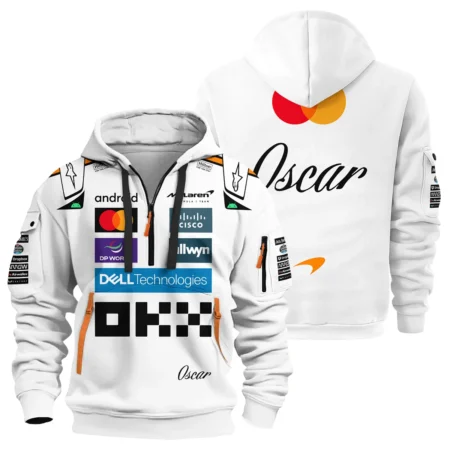 2025 Oscar Piastri Racing Suit McLaren F1 Hoodie Half Zipper BLVAOP150825A4HDF
