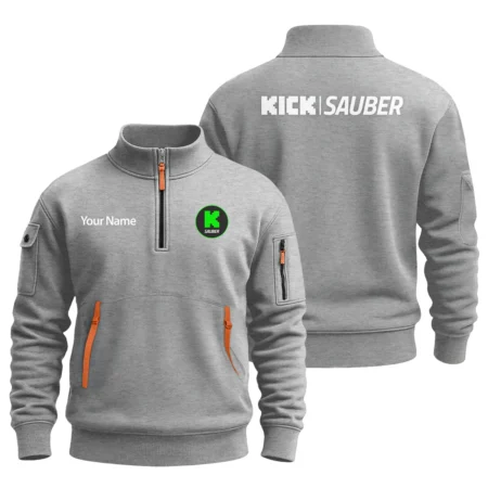 Kick Sauber F1 Team Exclusive Logo Fashion Sweatshirt Half Zipper BLFO6825A1KS