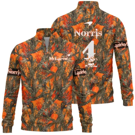 Lando Norris Hunting Camo McLaren F1 Quarter-Zip Sweatshirt BLNR2825A1QZS