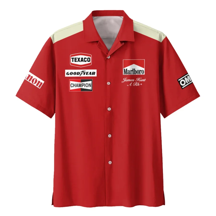 1976 James Hunt Racing Suit McLaren F1 Hawaiian Shirt BLVAJHR130825A3HW