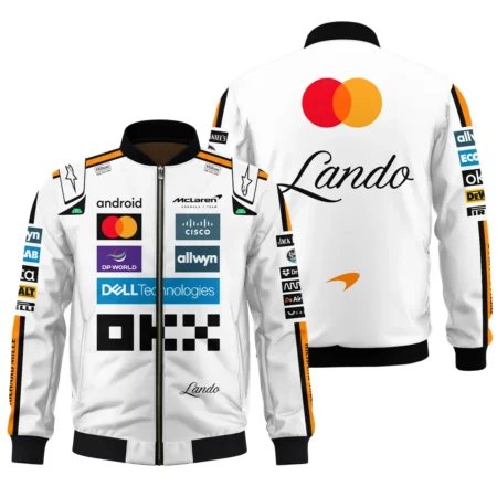 2025 Lando Norris Racing Suit McLaren F1 Bomber BLVALN120825A4BB