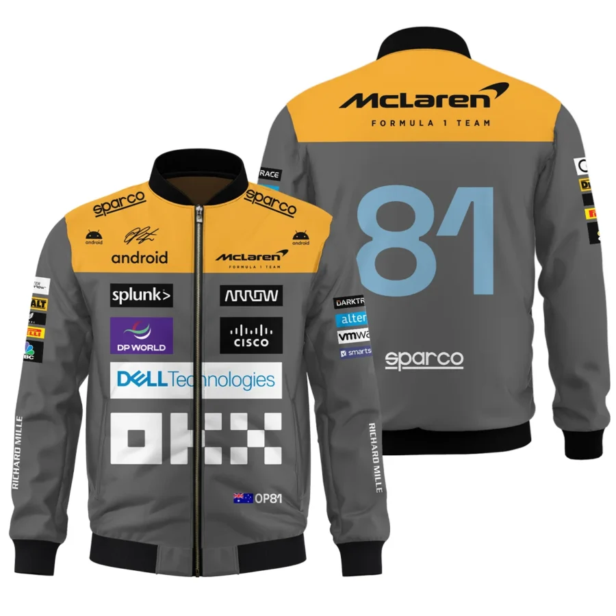 2023 Oscar Piastri Racing Suit McLaren F1 Bomber BLVAOP150825A3BB