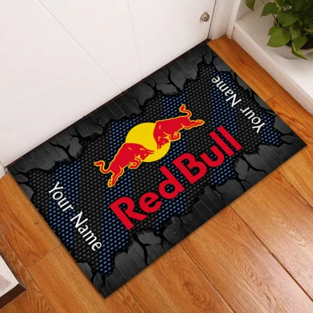 Custom Name Red Bull Racing F1 Rubber Base Doormat - All Over Print BLF1139A11RBR