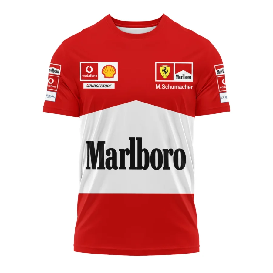 2004 WDC Michael Schumacher Racing Suit Ferrari F1 T-Shirt BLVAMC020925A12TS