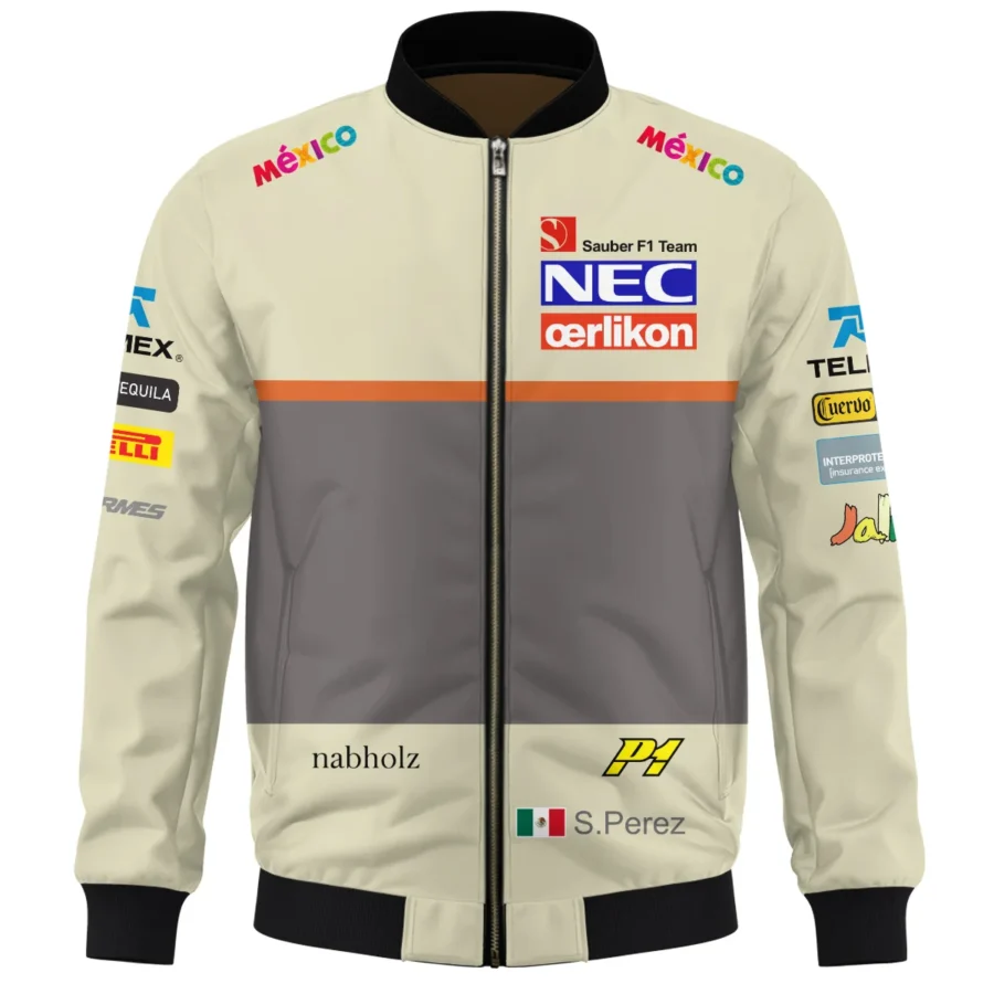 2012 Sergio Perez Racing Suit Sauber F1 Bomber BLVASP170925A10BB