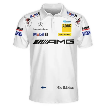 2007 Mika Hakkinen Racing Suit Mercedes Polo Shirt BLVAMH271025A5PL