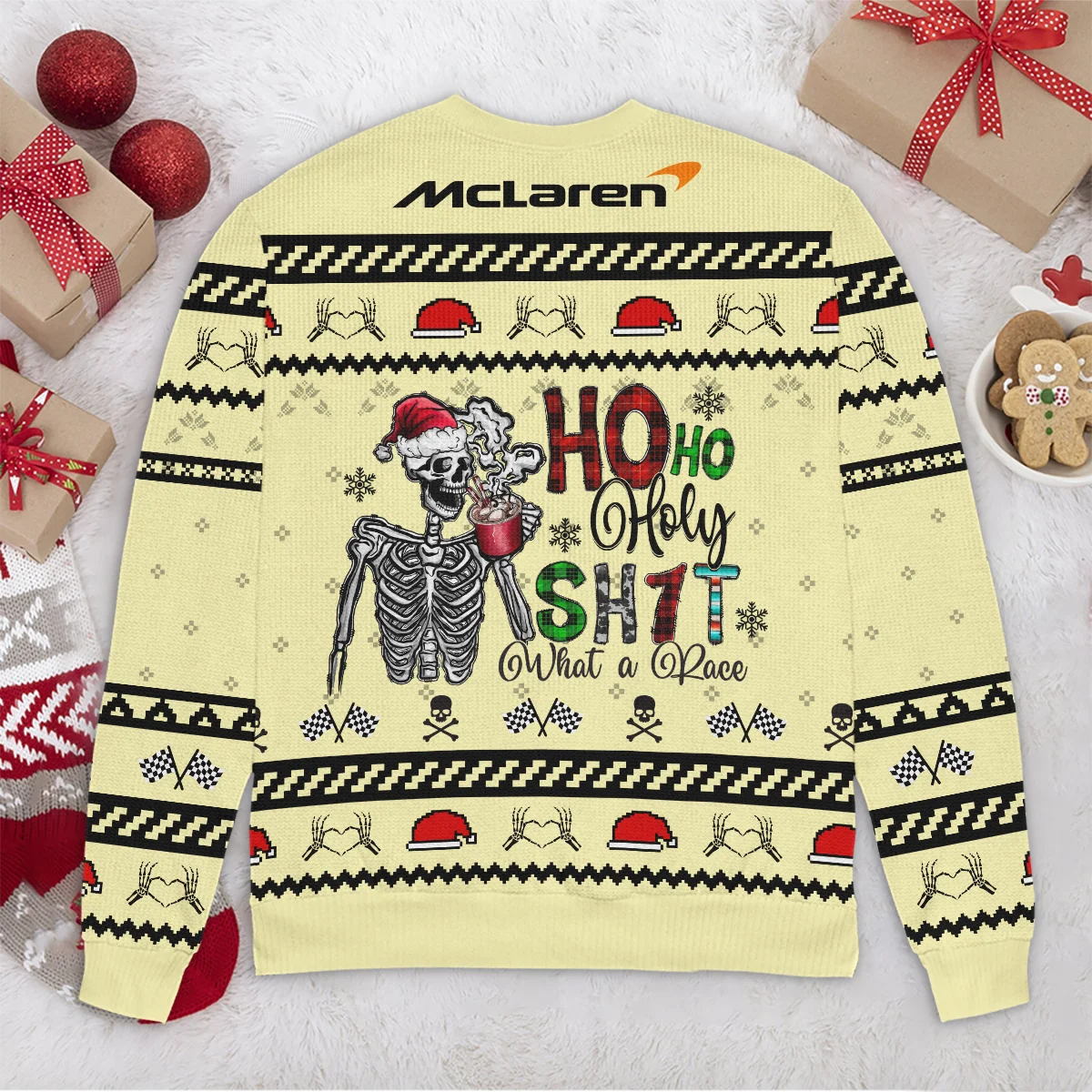 HolySh What A Race McLaren Formula 1 - Ugly Sweater BLVAF1220925A21MCL HolySh What A Race McLaren Formula 1 - Ugly Sweater BLVAF1220925A21MCL