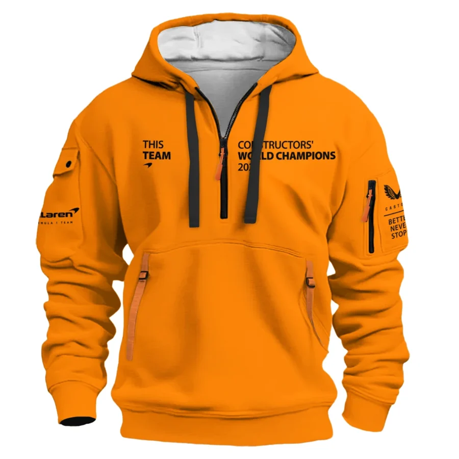 McLaren F1 Team 2025 Constructors' Champions Hoodie Half Zip BLMCL51025A2HDF