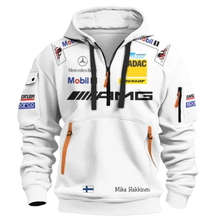 2007 Mika Hakkinen Racing Suit Mercedes Hoodie Half Zip BLVAMH271025A5HDF
