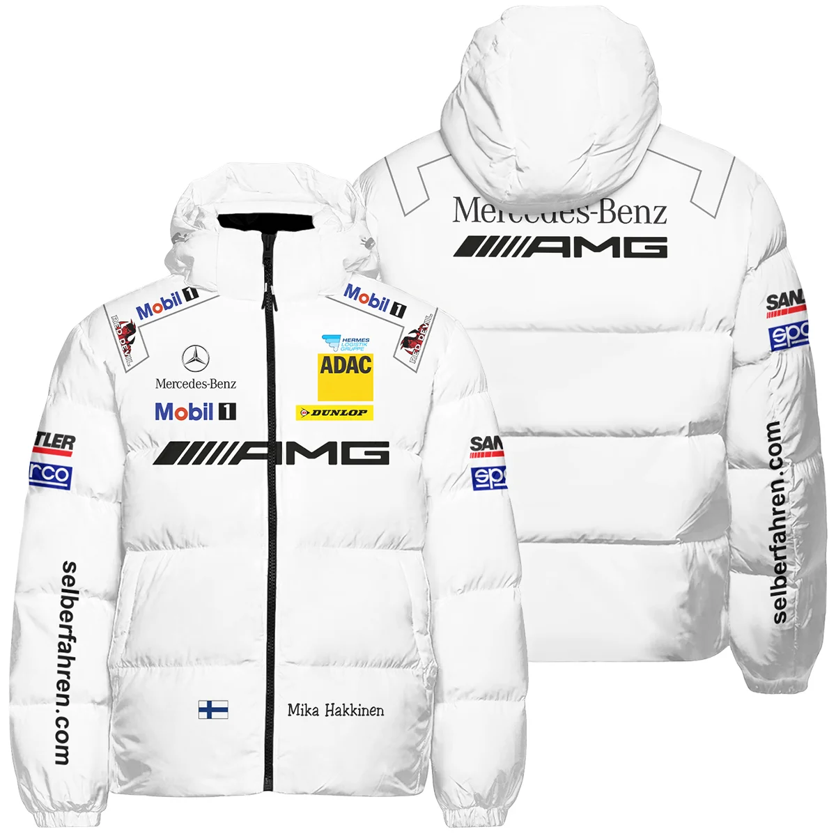 2007 Mika Hakkinen Racing Suit Mercedes Down & Puffer Jackets BLVAMH271025A5HCJ 2007 Mika Hakkinen Racing Suit Mercedes Down & Puffer Jackets BLVAMH271025A5HCJ