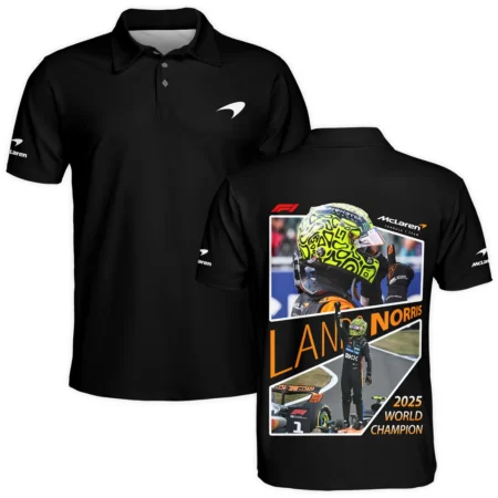 2025 WDC Lando Norris McLaren F1 Team Polo Shirt BLNRWDCA5PL 2025 WDC Lando Norris McLaren F1 Team Polo Shirt BLNRWDCA5PL