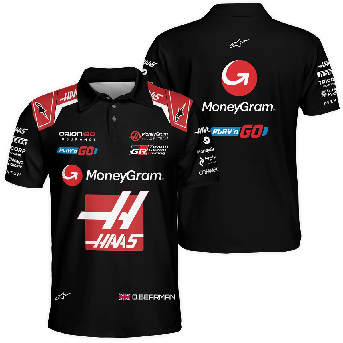 2025 OB87 Race Suit Haas F1 Team - Polo Shirt BLOB151125A1PL 2025 OB87 Race Suit Haas F1 Team - Polo Shirt BLOB151125A1PL