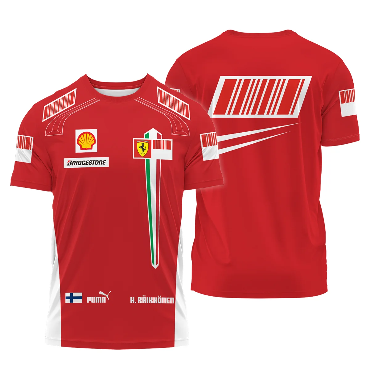 2007 WDC Kimi Raikkonen Racing Suit Ferrari T-Shirt BLVAKR191125A10TS 2007 WDC Kimi Raikkonen Racing Suit Ferrari T-Shirt BLVAKR191125A10TS