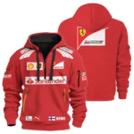 2014 Kimi Raikkonen Racing Suit Ferrari F1 Hoodie Half Zip BLVAKR191125A11HDF
