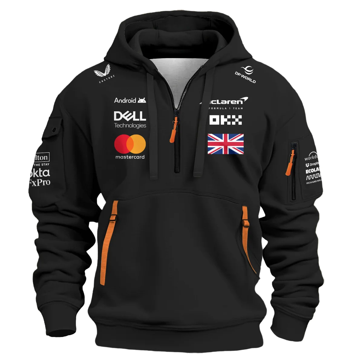 Champion 2025 Lando Norris McLaren F1 Team Hoodie Half Zip BLVALN051225A1HDF Champion 2025 Lando Norris McLaren F1 Team Hoodie Half Zip BLVALN051225A1HDF