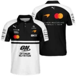 2026 McLaren F1 Teamwear For Fans Polo Shirt BLMCL25126A2PL - White