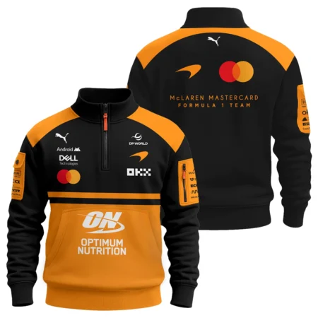 2026 McLaren F1 Teamwear For Fans Sweatshirt Zipper BLMCL25126A1SHZ - Orange