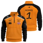 #1 2026 Lando Norris McLaren F1 Team For Fans Sweatshirt Zipper BLNR3126A1SHZ