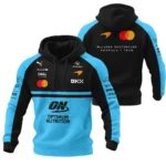 2026 McLaren F1 Teamwear For Fans Hoodie Quilted Waffle BLMCL25126A3HQW - Cyan