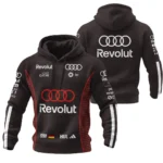 2026 Nico Hulkenberg Audi F1 Teamwear For Fans Hoodie Quilted Waffle BLVAAUDI230125A01HQW