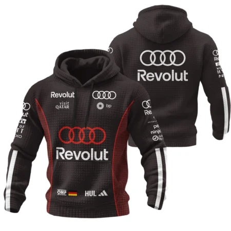 2026 Nico Hulkenberg Audi F1 Teamwear For Fans Hoodie Quilted Waffle BLVAAUDI230125A01HQW