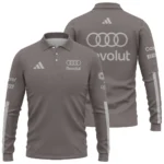 2026 Audi F1 Teamwear For Fans Long Polo Shirt BLVAAUDI230125A03LPL